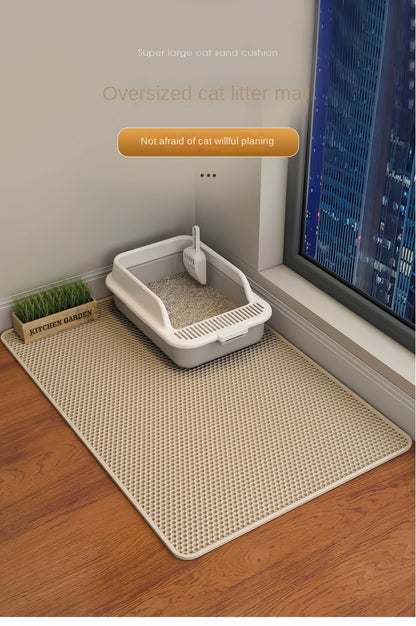 Large Size Cat Litter Mat Eva Double Layer Waterproof Mat