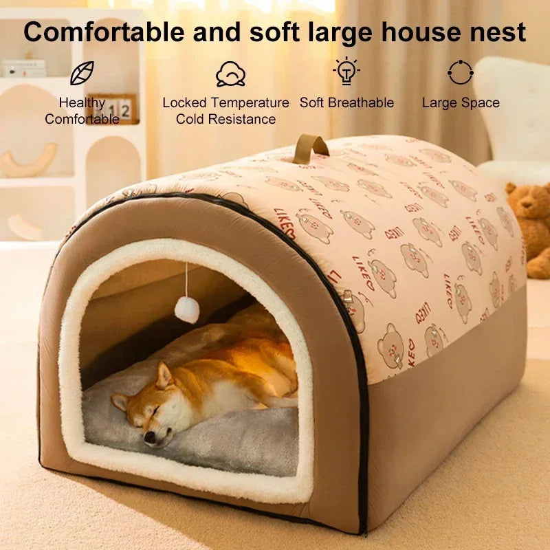 Hot Winter Warm Dog Removable Pet Sleeping House