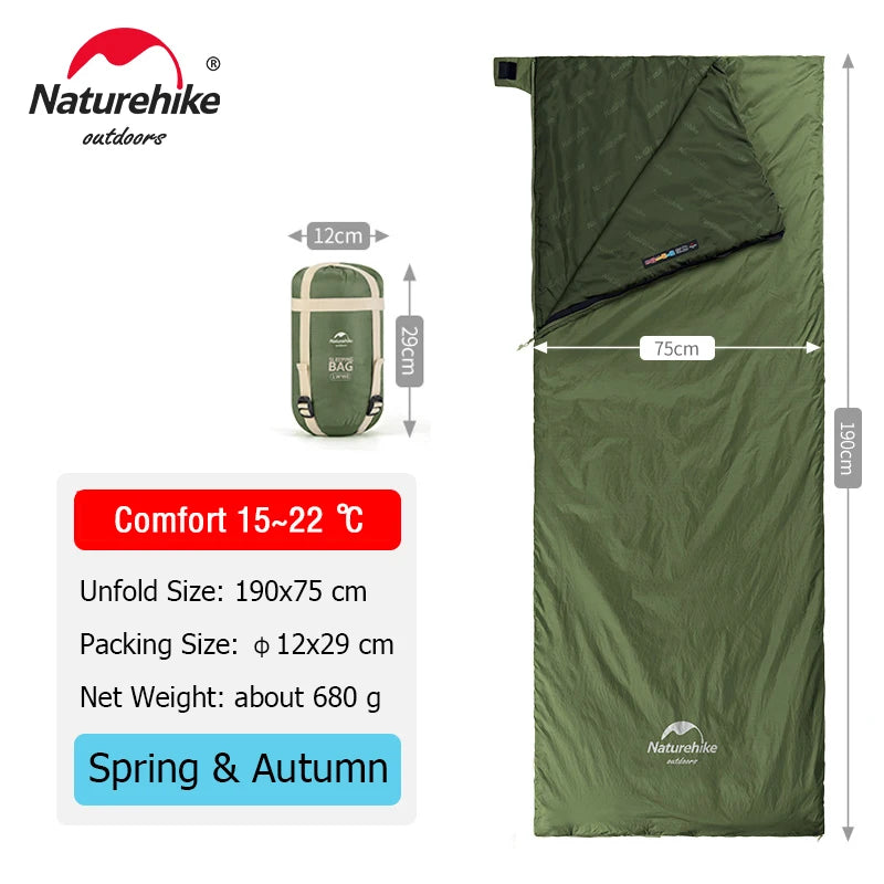 Naturehike lw180 Sleeping Bag Ultralight Cotton Outdoor