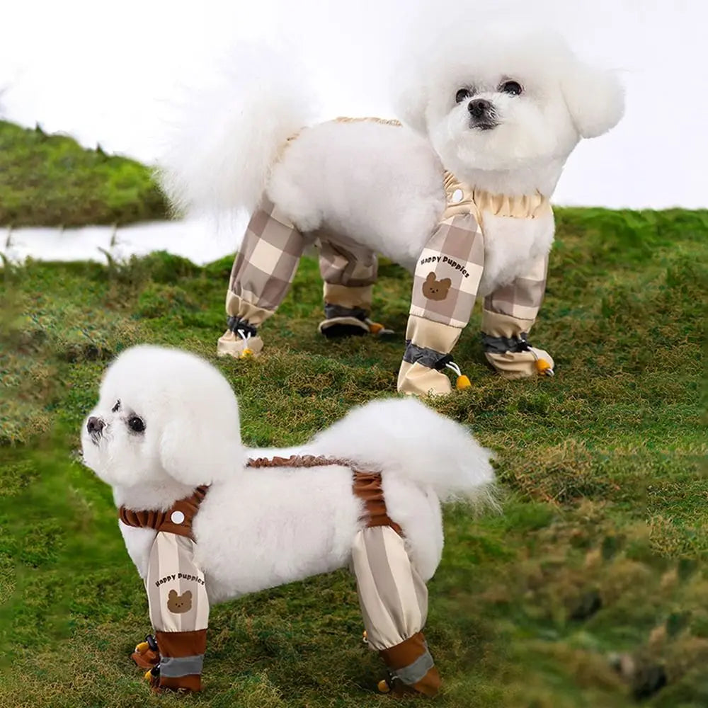 Reflective Stripe Pet Strolling Going Out Pants Adjustable