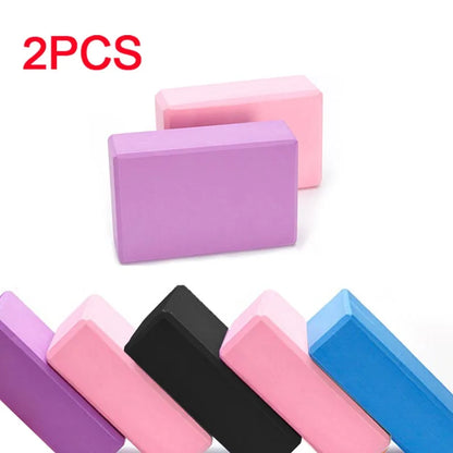 New Yoga Building Blocks Cubes Pilates Bricks Mats
