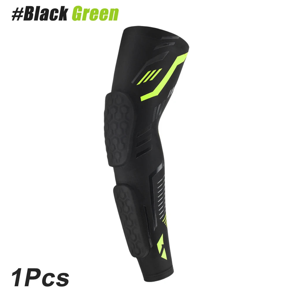 1 Pc Sports Padded Arm Sleeves Protective Compression Elbow Pad