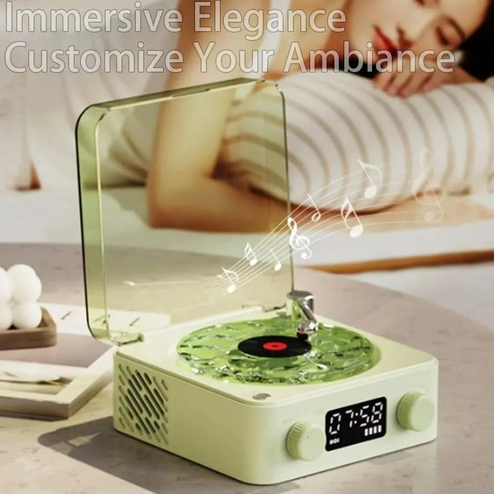 Retro Turntable Speaker With White Noise Wireless Bluetooth
