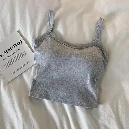 Crop Top Women Sexy Sleeveless Tops Fashion Female Tops