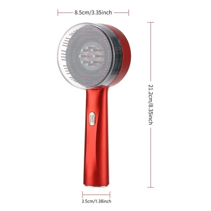 Electric Micro-current Massage Comb Red Light Hair Care