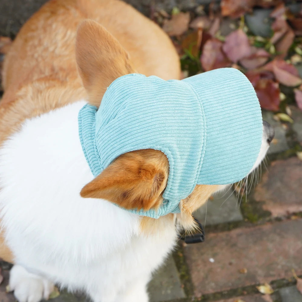 Fashion Big Dog Baseball Cap Durable Corduroy Sun Hat