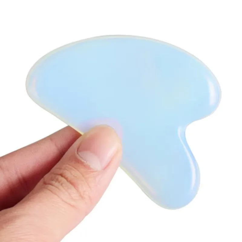 Natural Opal Jade Roller Gouache Scraper For Face Gua Sha
