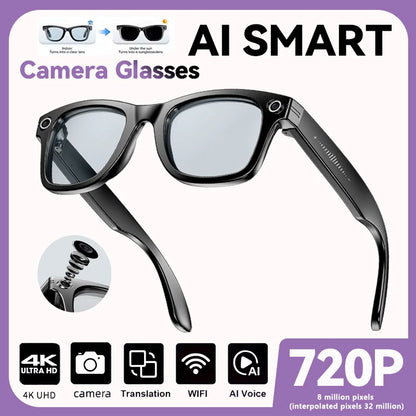 New Upgrade smart glasses With Camera Video Recording AI