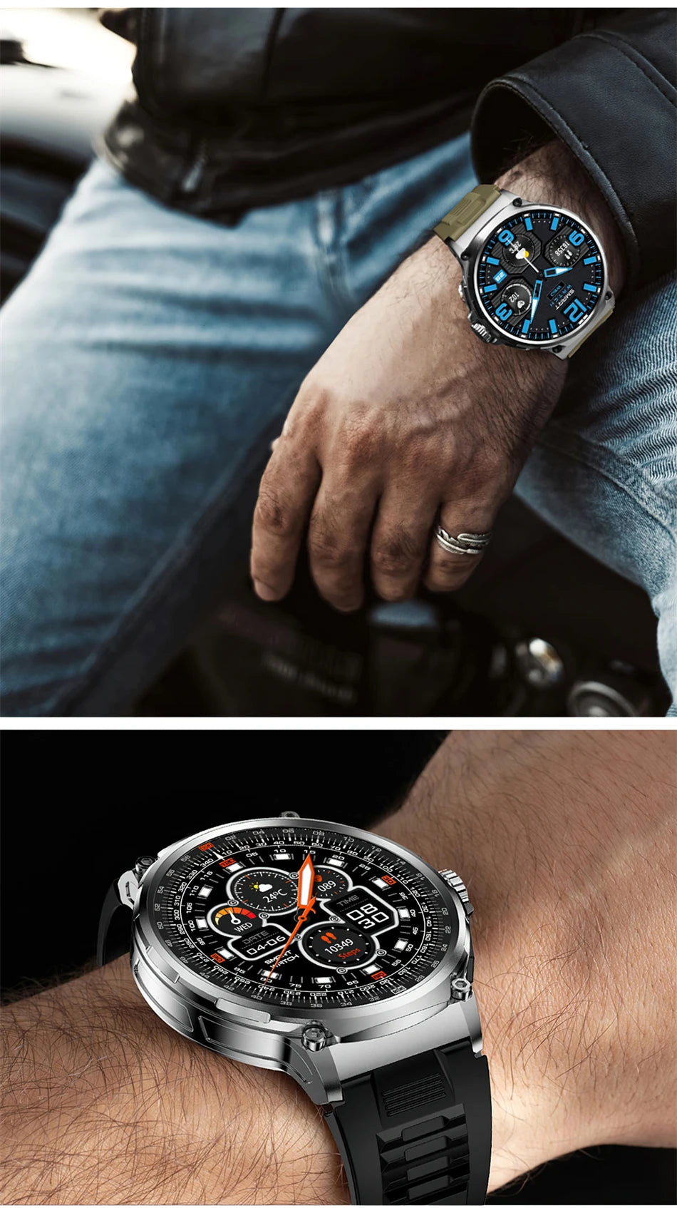 New Military GPS V69 Smart Watch Men 1.85 inch 710 mAh
