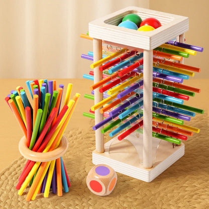 Parent child interactive wooden stick children's
