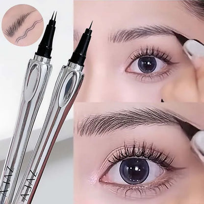 2 Forks Tip Liquid Eyebrow Pen All Day Wear Waterproof