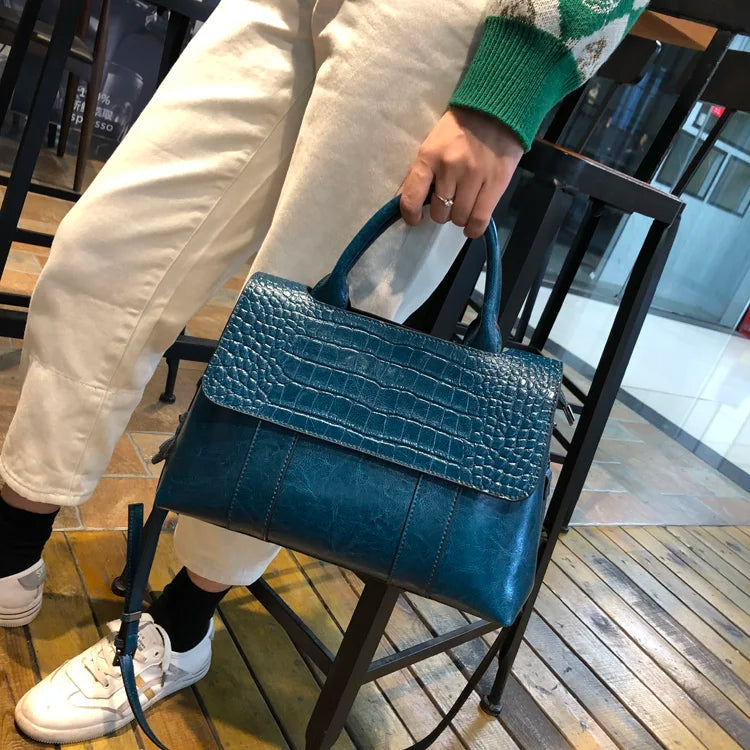 Women's Cowhide Genuine Leather Bag Crossbody Design