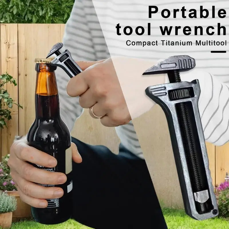 Titanium Alloy Mini Wrench Multitool for Portable Use