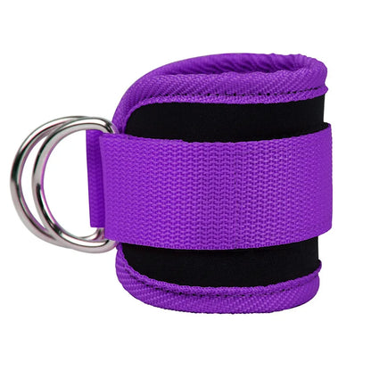 Gym Fitness Ankle Straps Adjustable D-Ring Foot Support