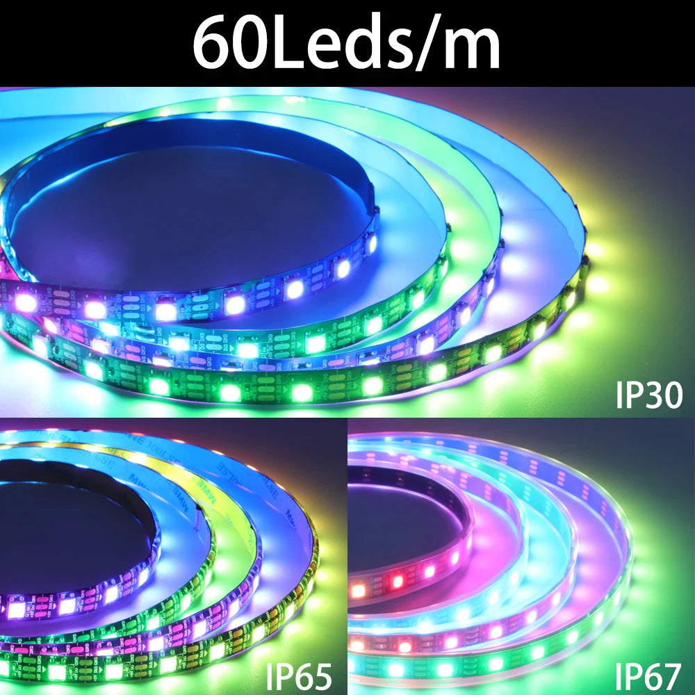 WS2811 WS2812B WS2815 WS2815 RGB LED Strip Tape Light