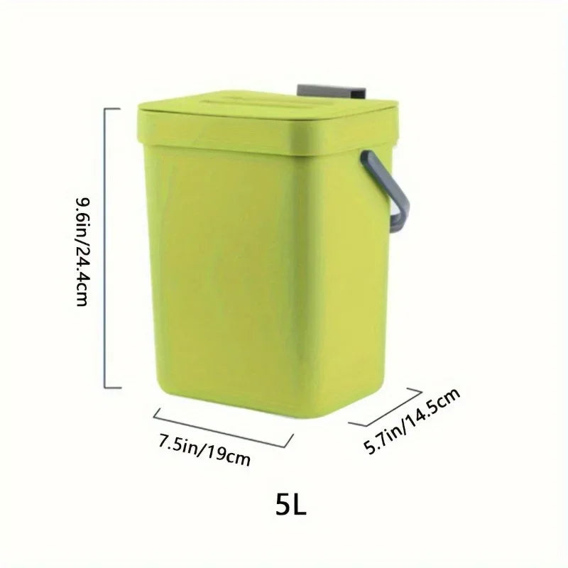 Small Plastic Trash Can Hanging Small Trash Can with Lid