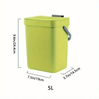 Small Plastic Trash Can Hanging Small Trash Can with Lid