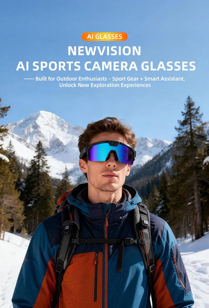 AI Smart Glasses ChatGPT 1200P Camera 30MP Anti-shake
