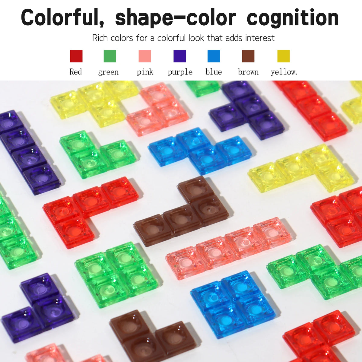 3D Transparent Tetris Puzzle Logic Thinking Brain Development