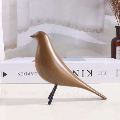 Nordic Style Minimalist Bird Sculpture Resin Craft Artwork