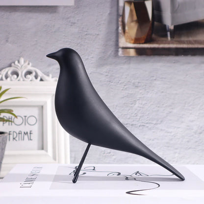 Nordic Style Minimalist Bird Sculpture Resin Craft Artwork