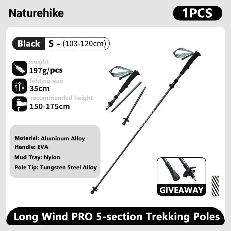 Climbing Sticks Ultralight Outdoor Folding Trekking Poles