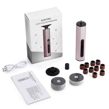 Aluminum Alloy Electric Foot Grinder 9 Speeds Callus
