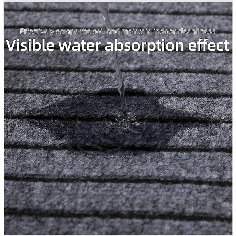 Large sized striped rubber bottom corridor carpet carp