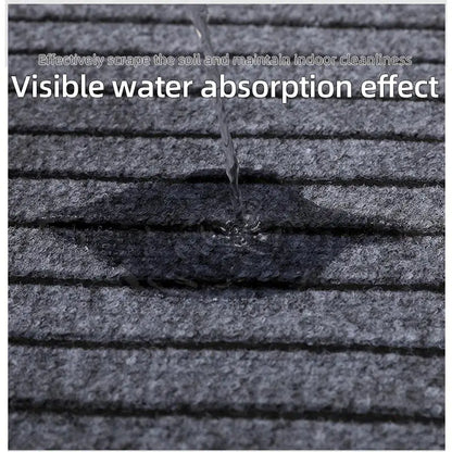 Large sized striped rubber bottom corridor carpet carp