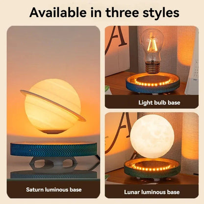 Magnetic Levitating Bulb Saturn Moon Lamp Levitating  Table Lamp