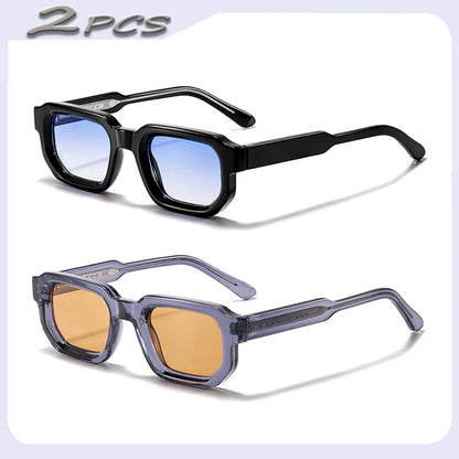 HBK Vintage Polygon Sunglasses for Men Small Frame