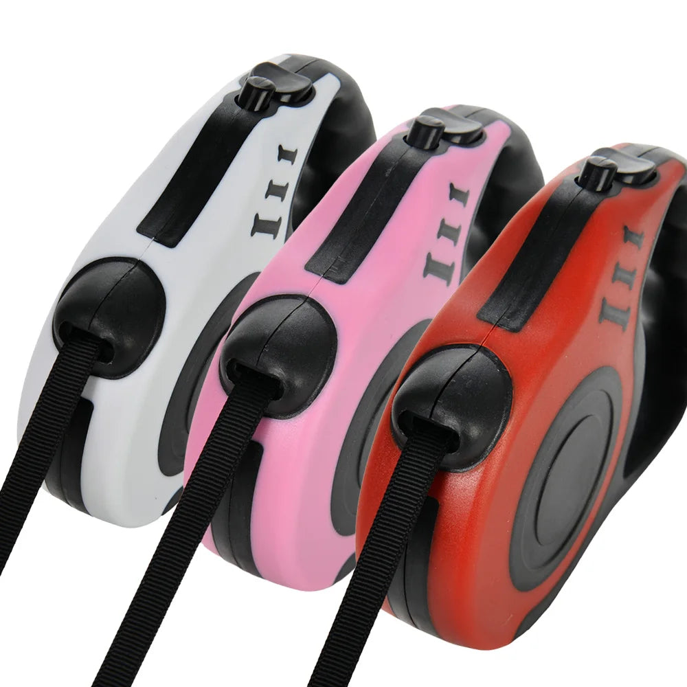 Retractable Pet Dog Leash Dogs Hiking Walking Traction Rope