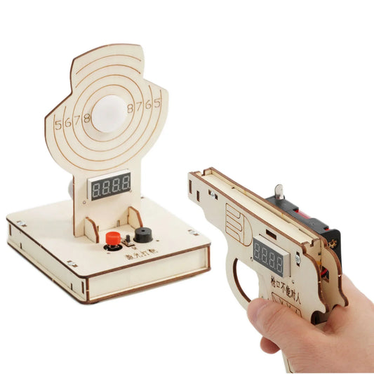 DIY Science Toys Laser Target Shooting Device Model for Kids
