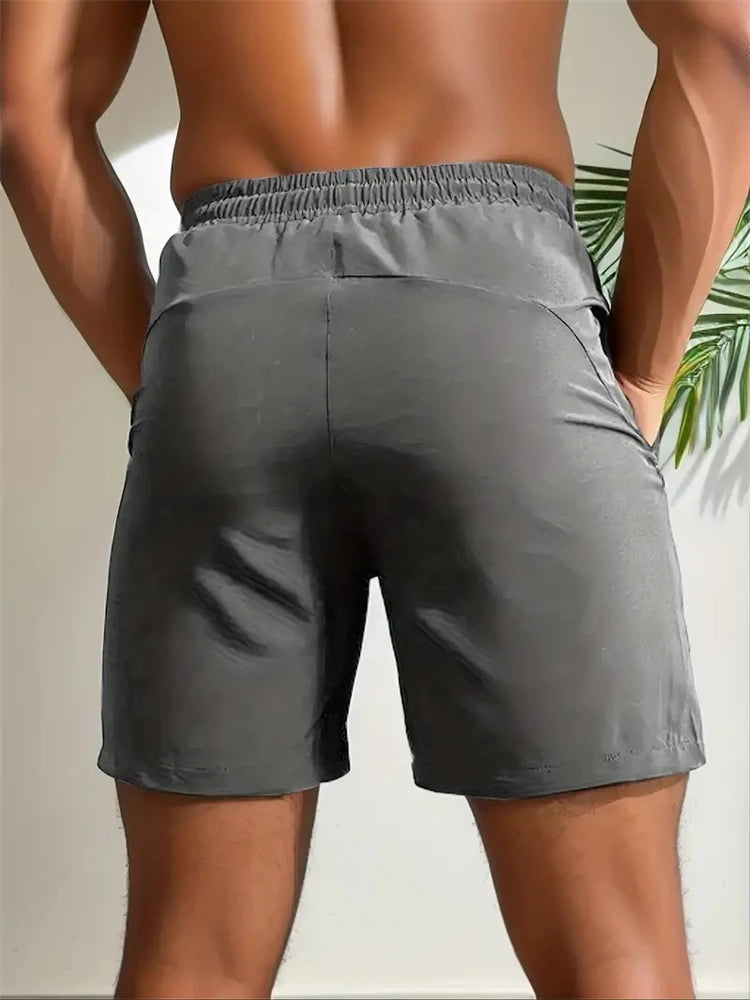 Summer Shorts Men Gym Sport Running Squat Fitness Workout