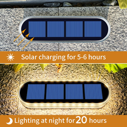 4 Pack Solar Deck Lights Outdoor Step Lights