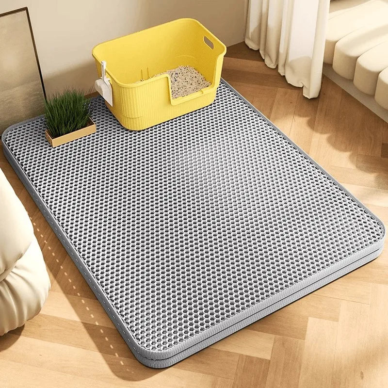 Extra Large Cat Litter Mat Heavy Duty Waterproof 2 Layer