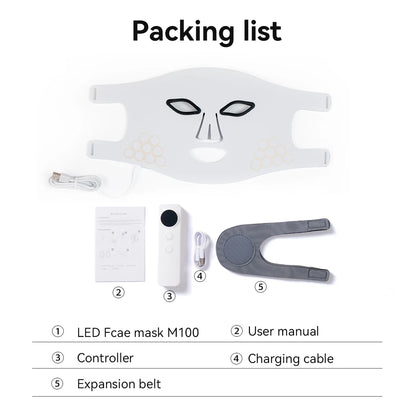 Hello Face Rechargeable Red Light Mask for Face & Neck