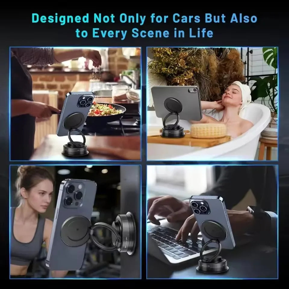 New Vacuum Magnetic Phone Holder for Car - Suction Cup