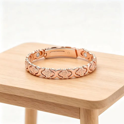 Lucky  Magnetic Therapy Bracelet for Women; Adjustable Copper
