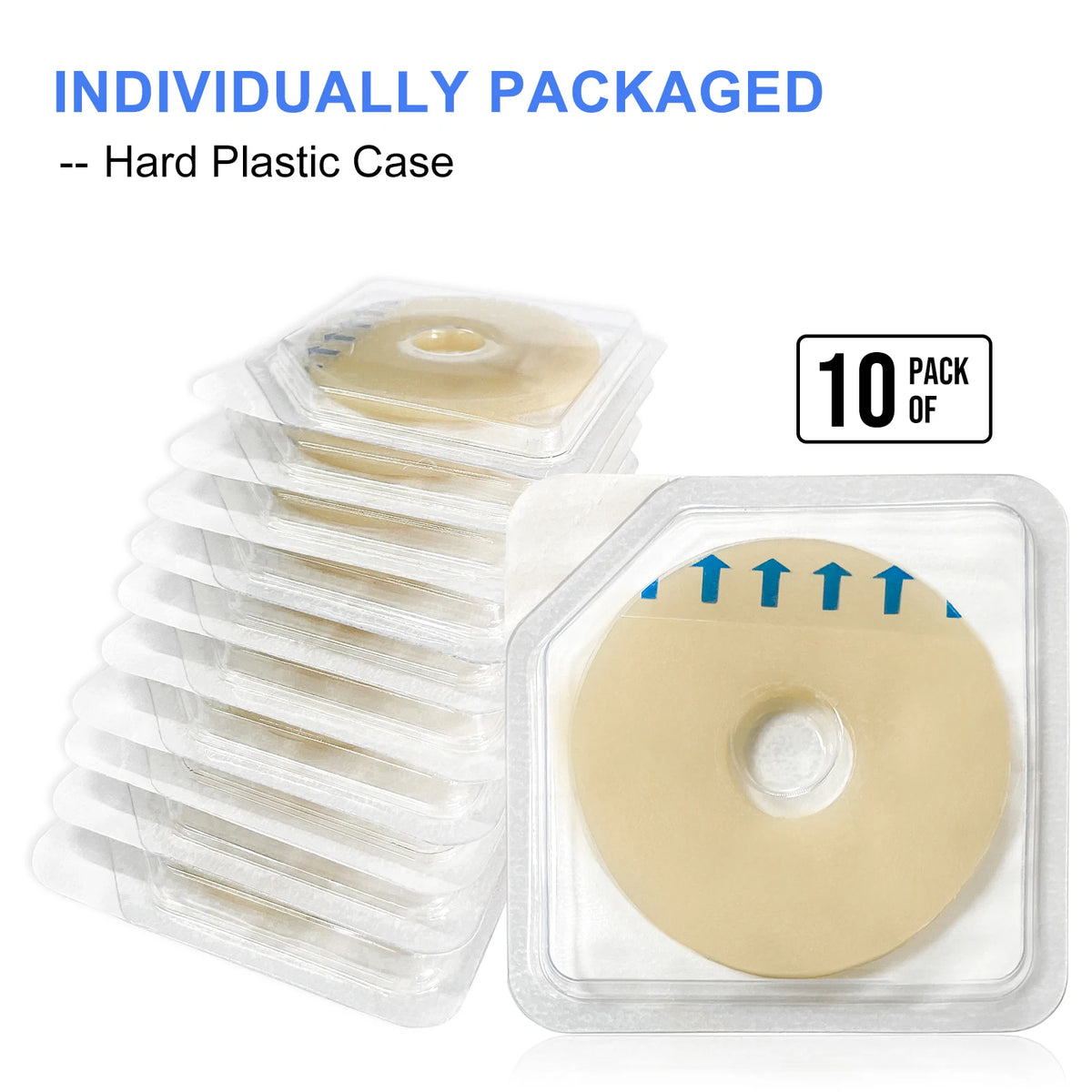 10PCS Ostomy Barrier Rings-Outer Diameter: