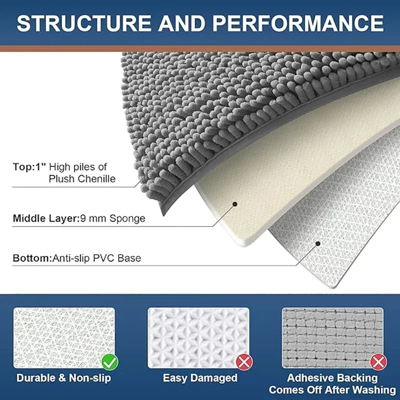Dog Doormats for Muddy Paws Absorbent Non-slip Washable Mat