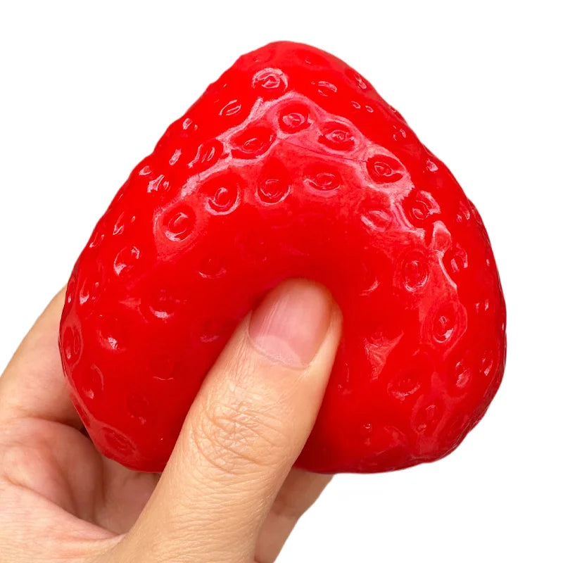 Cute Strawberry Squishy Fidget Toy Slow Rebound Stress Relief