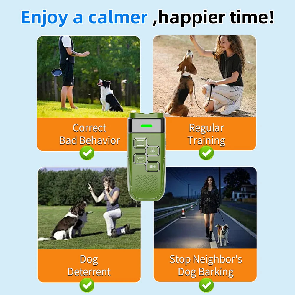 Dual Ultrasonic Pet Repeller Professional Dog Training