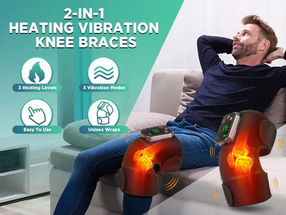 3-in-1 Heated Vibration Knee Massager