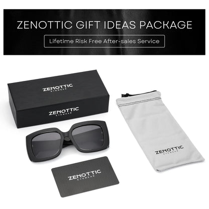 ZENOTTIC Acetate Sunglasses New Uv400 Fashion Square