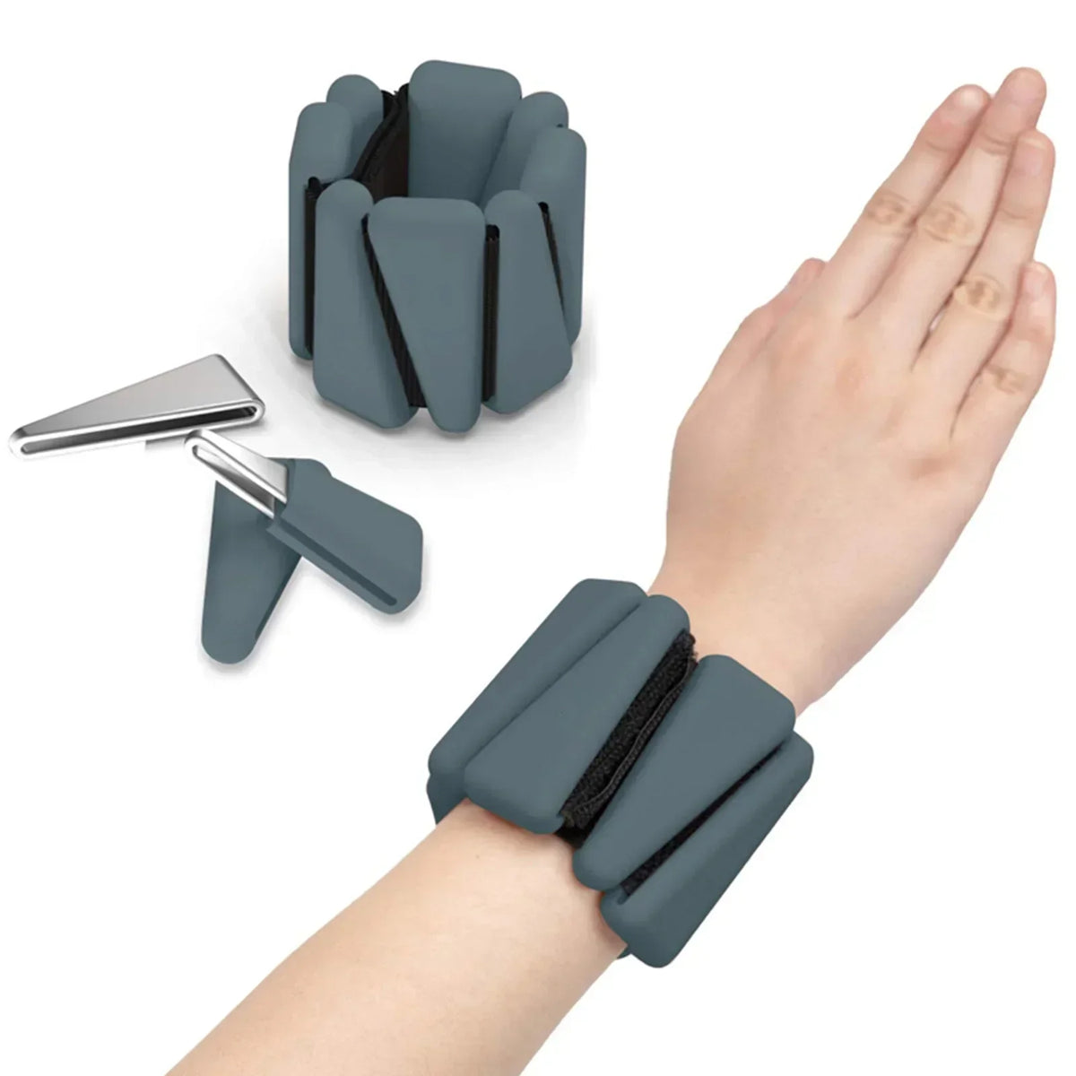 1/2lbs Wrist Weights Yoga Fitness Exercise Triangle Silicone Adjustable