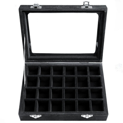 Jewelry Storage Box Earring Ring Necklace Jewelry  Box