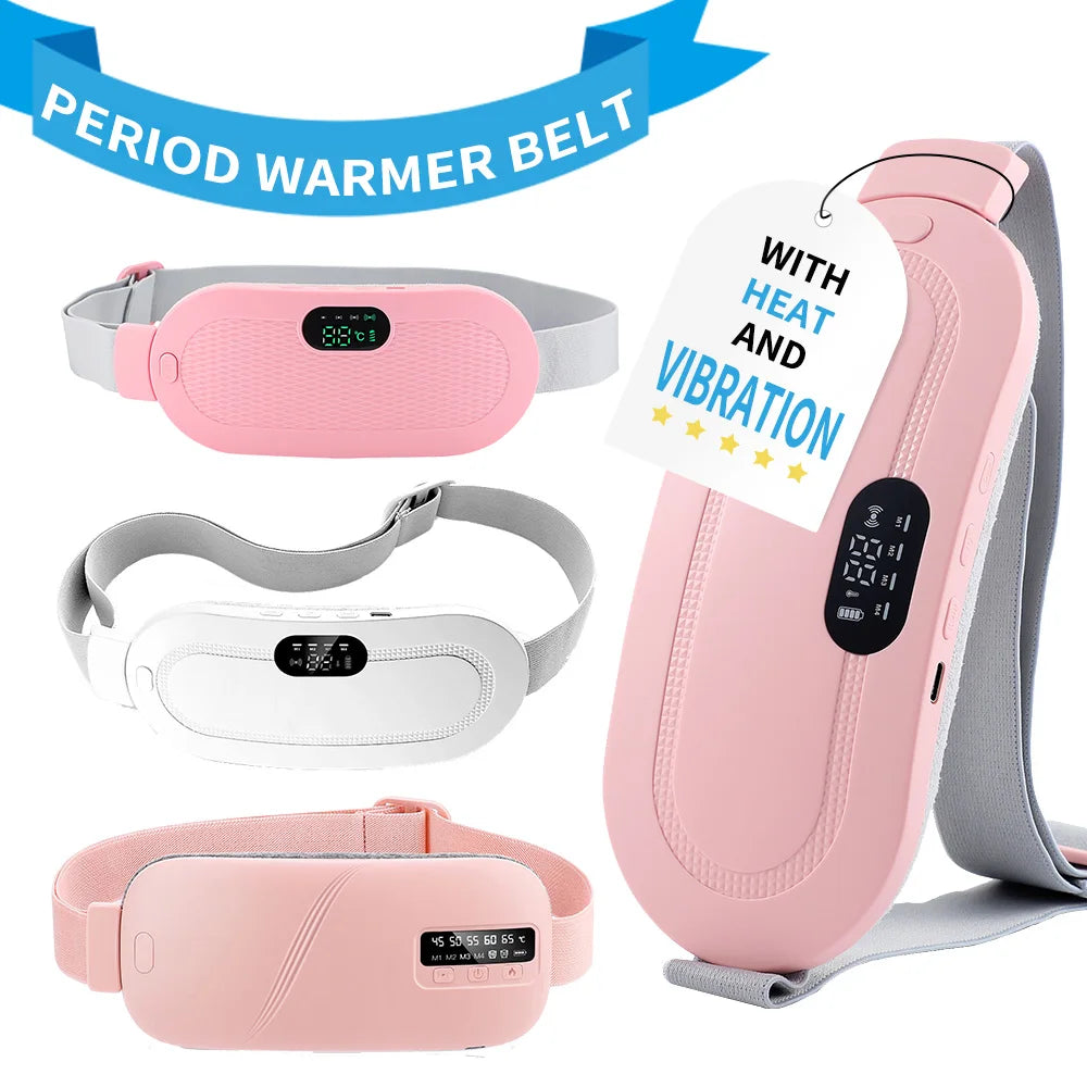 Electric Heating Pad Menstrual Cramp Massager Belt Women