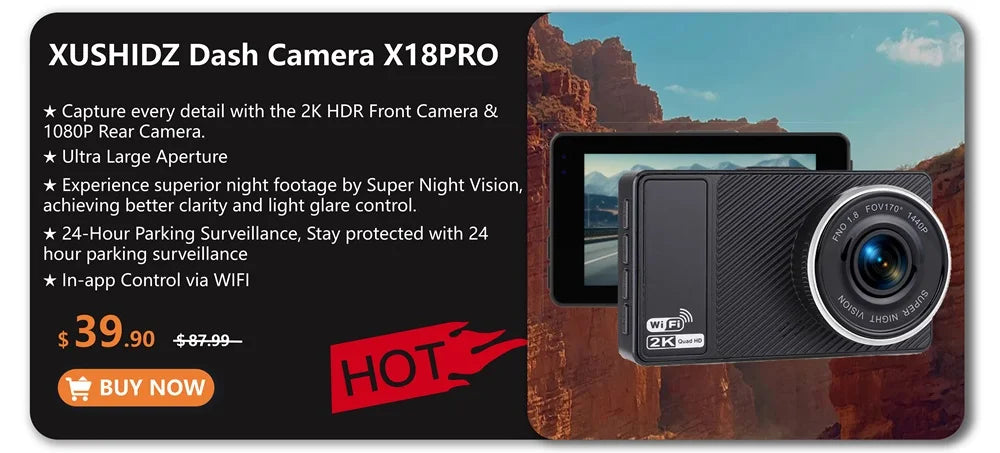 NEW 1080P HD Dash Camera Loop Recording Vehicle