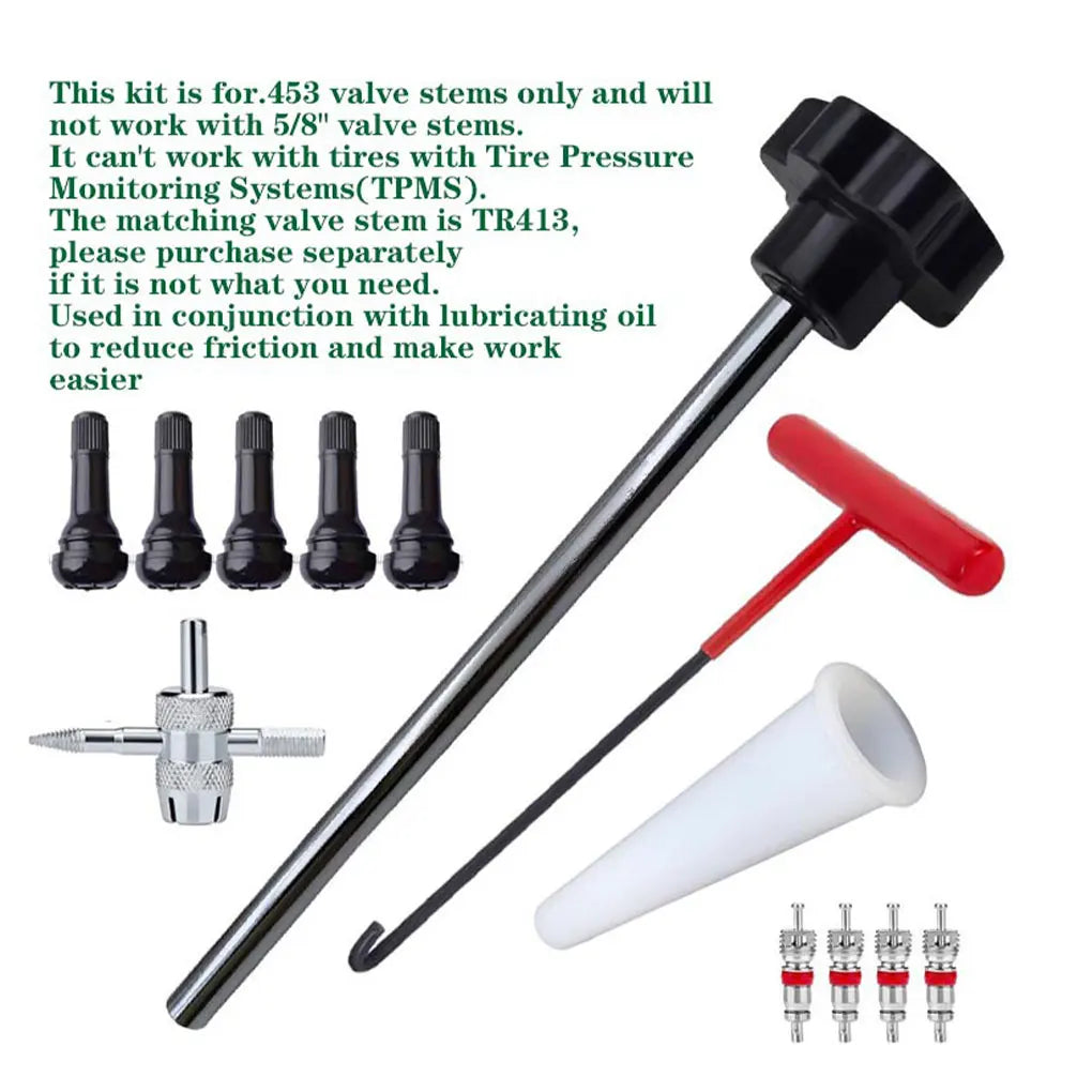 Quick Change Tire Valve Tool Kit Valve Stem Tire Valve Stem